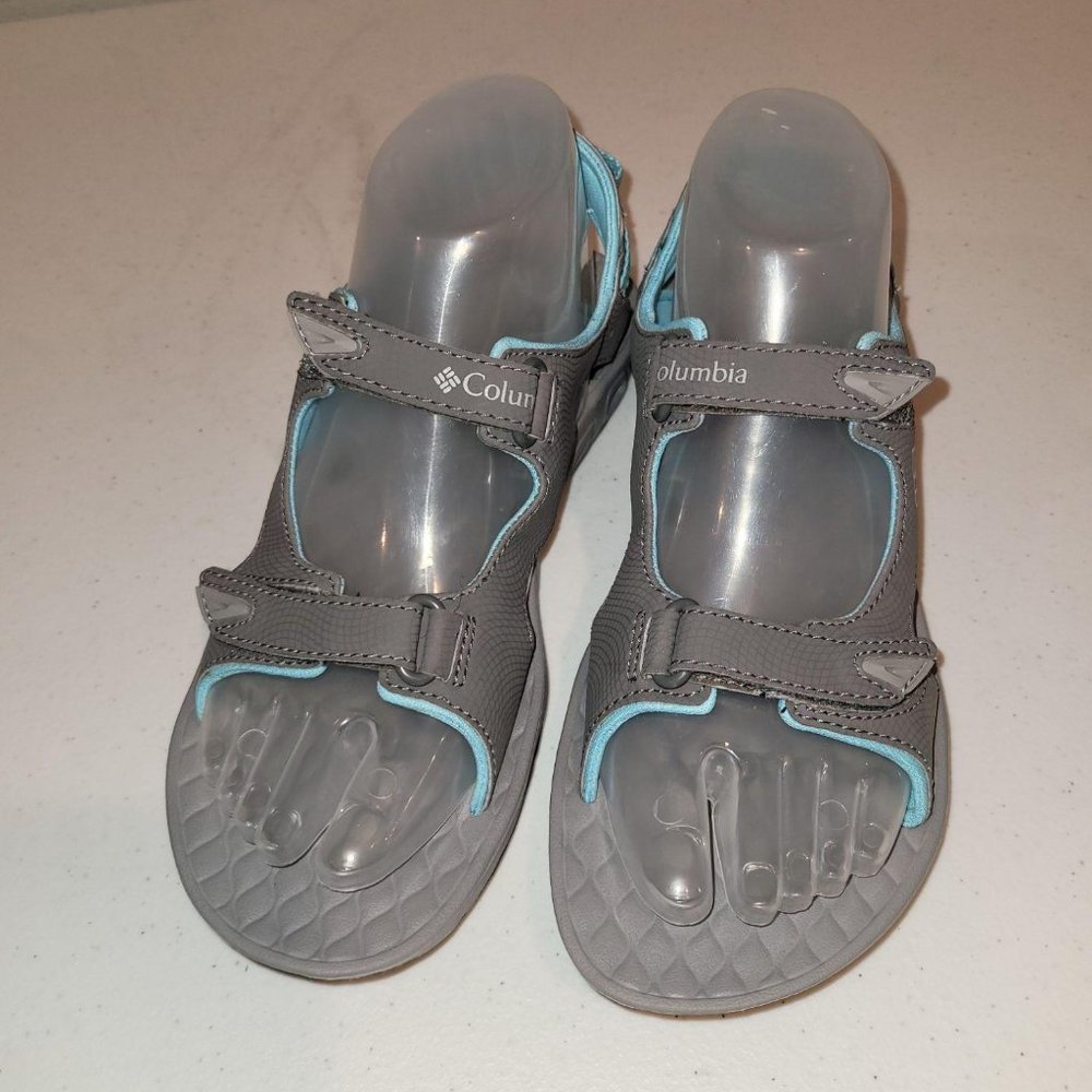 Columbia Womens Gray Adjustable Strap Sandal Size